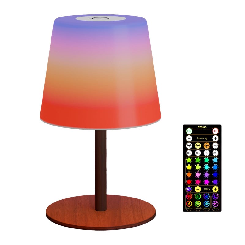 EZVALO Valentines Day Gifts for Her, RGB Color Changing Shower Lamp, 83 Scene Modes, IP65 Waterproof Rechargeable Cordless LED Light for Bathroom, Spa-Like Shower, Patio, Camping, Home Decor, 1Pcs - Image 1