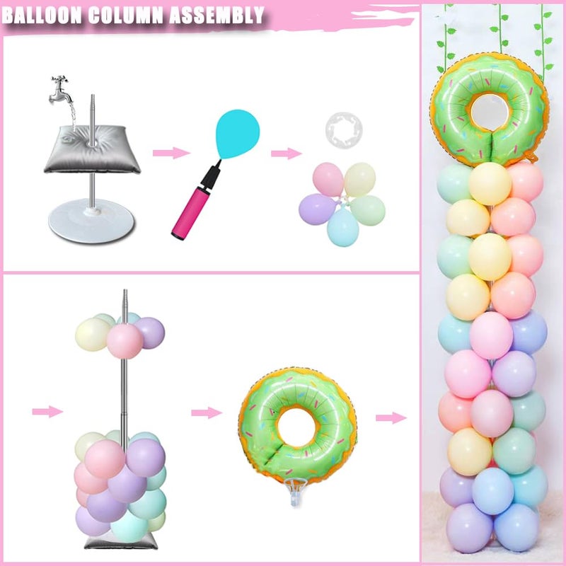 DECOJOY Balloon Column Stand Set of 2, Adjustable 7 Feet Ballon Arch Stands with Bases for Floor, Tall Baloon Tower Pillar Assembly Kit for Halloween, Birthday, Party Decorations - Image 5