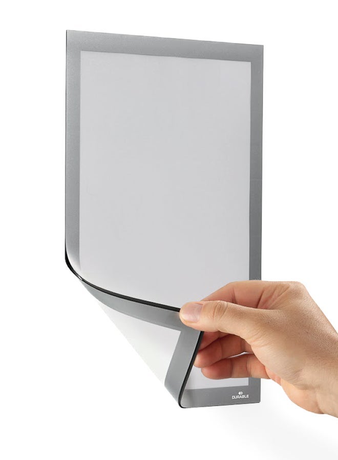 ديورابل مجلد ملف لاصق بحجم A4 | حامل مستندات مغناطيسي ثنائي الوجه للزجاج مضاد للانعكاس للتبديل السريع لوثائق A4 عمودي/أفقي 236×323 مم صنع في ألمانيا — ديوريبل - Image 3