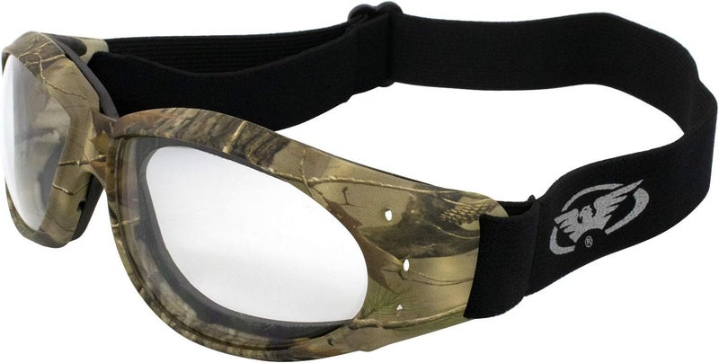 Global Vision Eliminator Dirt Bike Padded Motorcycle Riding Goggles for Men and Women (Black Frame/Smoke Lens) - Image 1