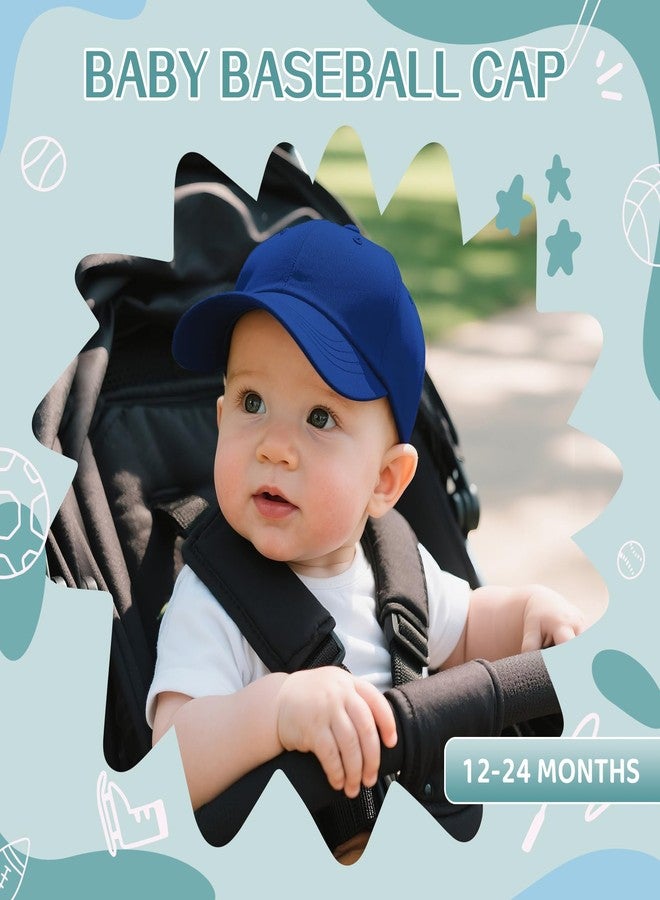Durio Baby Baseball Cap Toddler Baseball Hat Sun Protection Baby Hats 12-18 Months Adjustable Cute Boy Girl Hat C Klein Blue 12-24 Months - Image 4