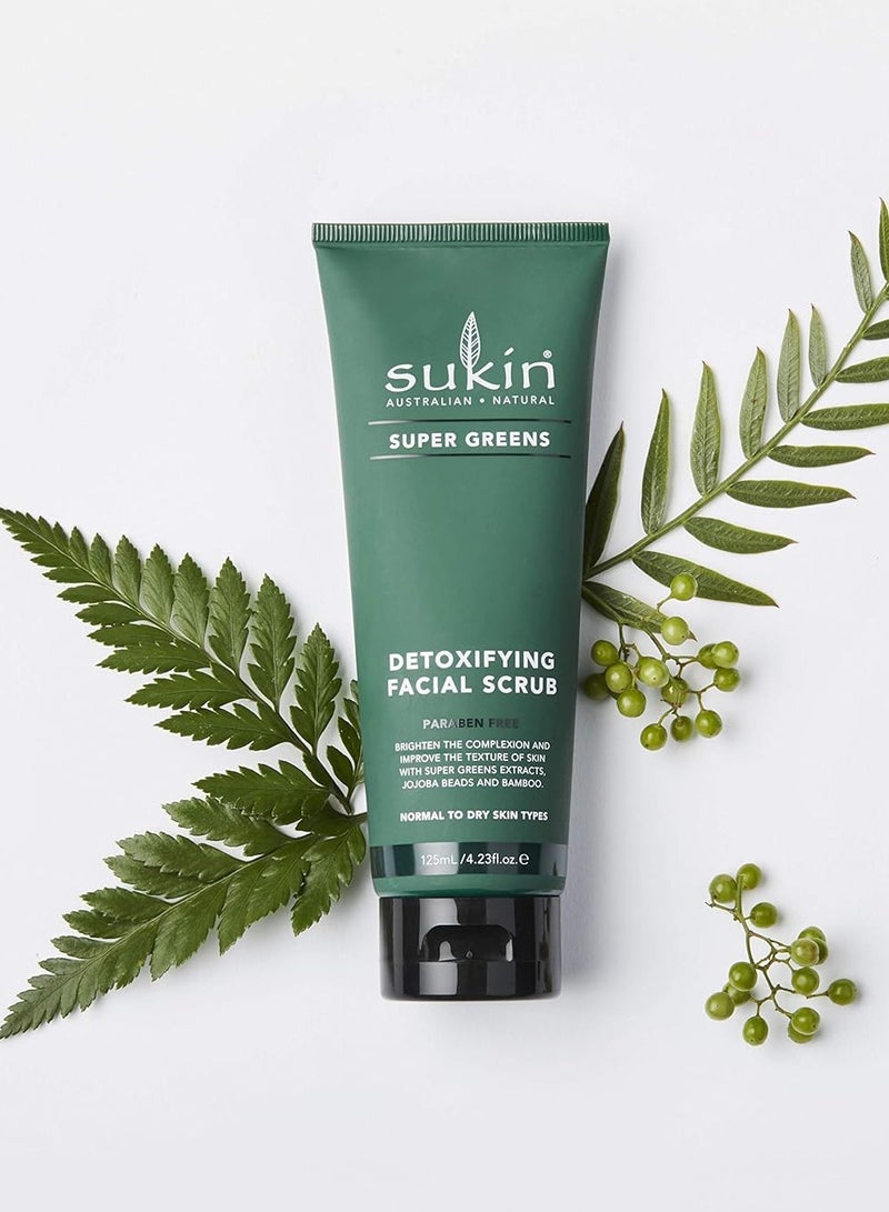 Sukin Super Greens Detoxifying Facial Scrub 125ml - Image 2