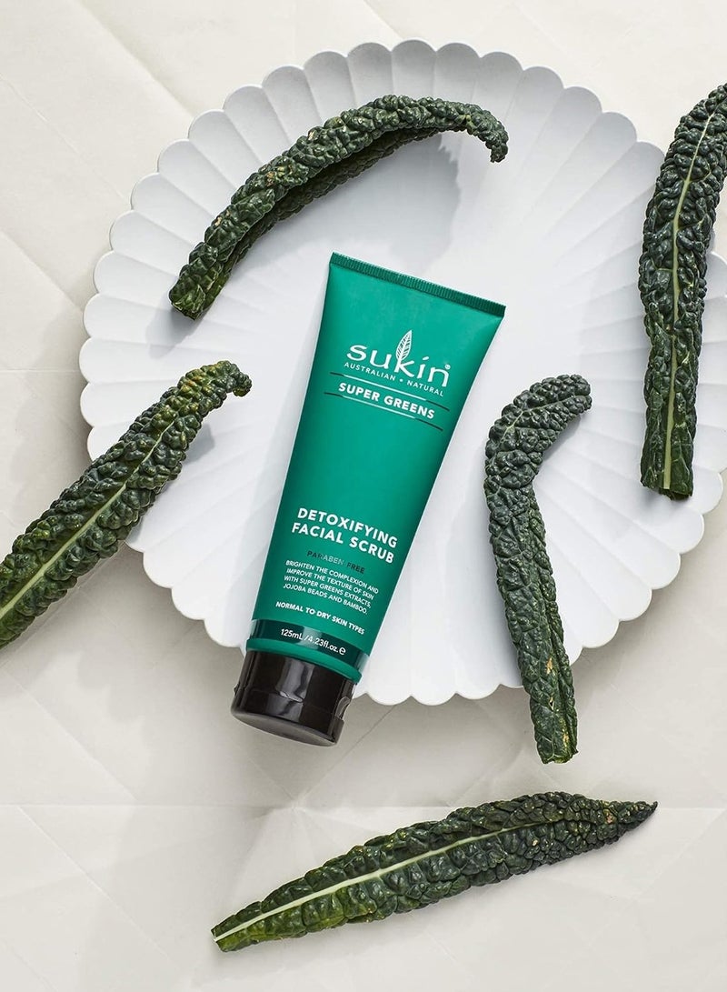 Sukin Super Greens Detoxifying Facial Scrub 125ml - Image 3