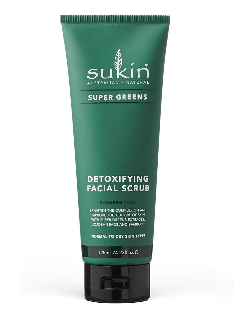 Sukin Super Greens Detoxifying Facial Scrub 125ml - Image 1