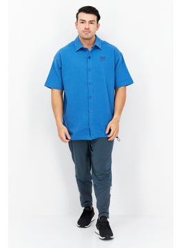 FILA Men Sportswear Fit Short Sleeves Outdoor Polo Shirt, Blue  - Image 4
