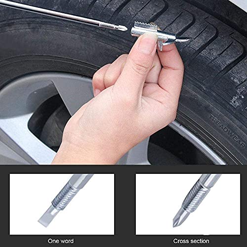 Dayalu 2 in 1 Car Tyre Stone Remover Hooks, Solid Rubber Handle Rust-Resistance Tire Protector Stone Hook, Tire Cleaning Tool, for Vehicle Motor Bike Tire Stone Remover - Vehicle Accessories - Image 4