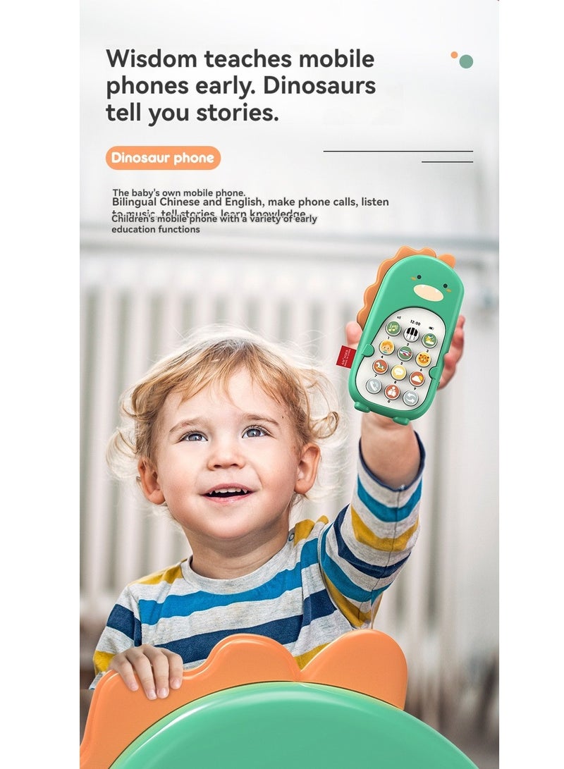 general Silicone Mobile Phone Toy, Toddler Cell Phone,Educational Kids Play Phone, Musical, Colorful and Educational Kids Play Phone,With Light Music for Babies 6 Months + - Image 2