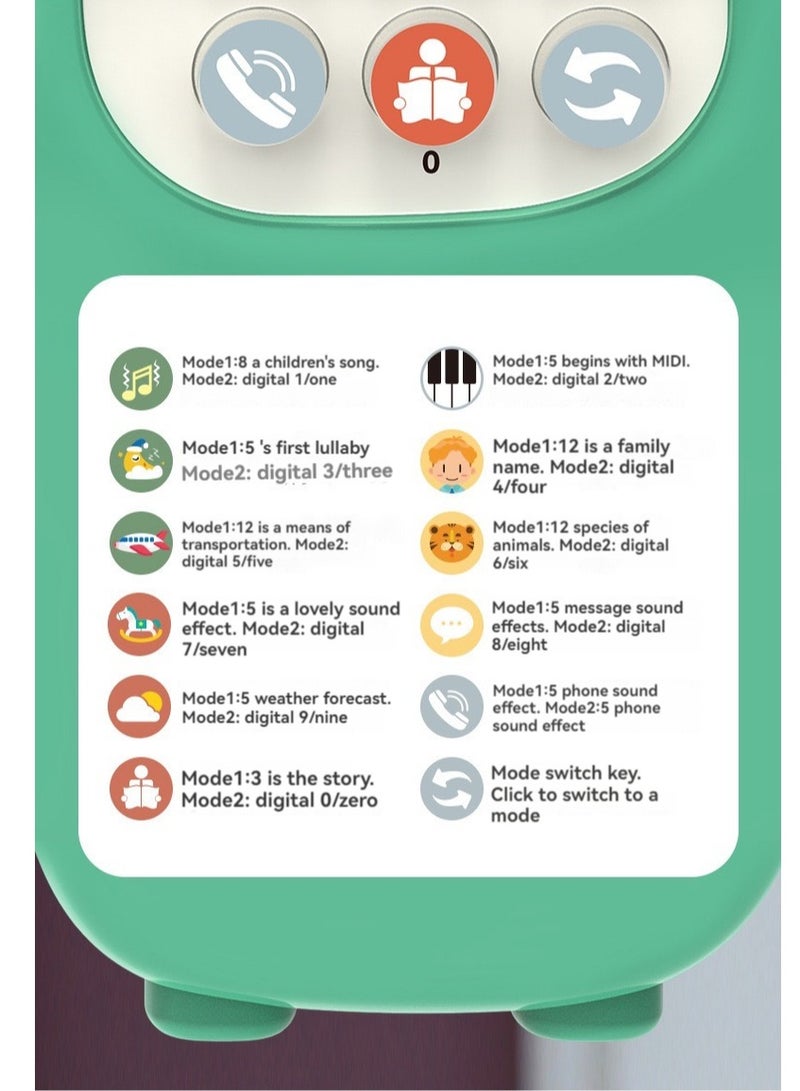 general Silicone Mobile Phone Toy, Toddler Cell Phone,Educational Kids Play Phone, Musical, Colorful and Educational Kids Play Phone,With Light Music for Babies 6 Months + - Image 4