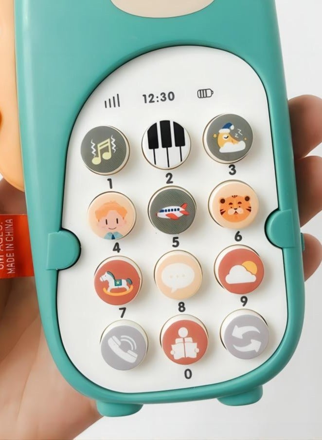 general Silicone Mobile Phone Toy, Toddler Cell Phone,Educational Kids Play Phone, Musical, Colorful and Educational Kids Play Phone,With Light Music for Babies 6 Months + - Image 5