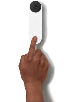 جوجل Google Nest Doorbell (Battery) - Wireless Doorbell Camera - Video Doorbell - Ash-‎GA02075-US  - Image 2