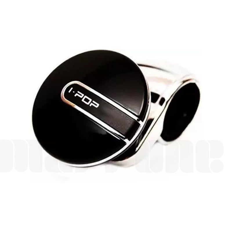 Marrone Universal Car Steering Wheel Rotator/Streering Holder/Silicone Power Handle for All Cars Steering Wheel Knob Metal Bearings, Suitable for Most Cars, Trucks (I-Pop (Black)) - Image 3