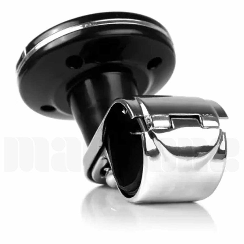 Marrone Universal Car Steering Wheel Rotator/Streering Holder/Silicone Power Handle for All Cars Steering Wheel Knob Metal Bearings, Suitable for Most Cars, Trucks (I-Pop (Black)) - Image 5