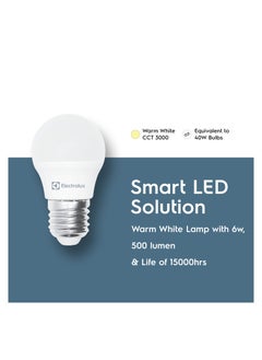 Electrolux Electrolux Smart LED Solution Warm White Lamp, 6W, 500 Lumens, 15000 Hours Lifetime  - Image 4