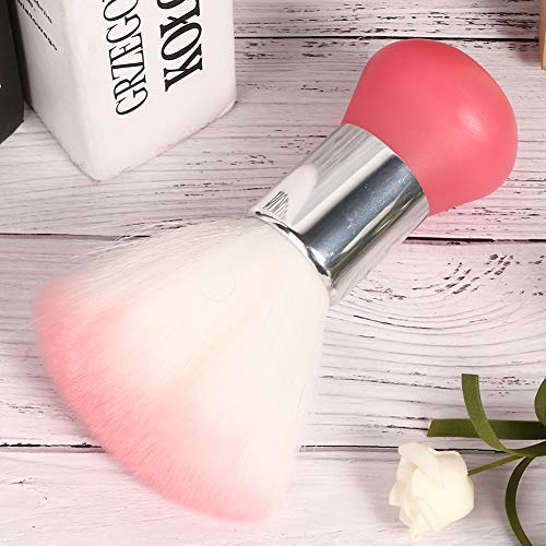 Liyeehao Broken Hair Sweep Brush Professional Neck Duster Brush Hair Cleaning Hair Brush Hairdresser(Pink) - Image 4