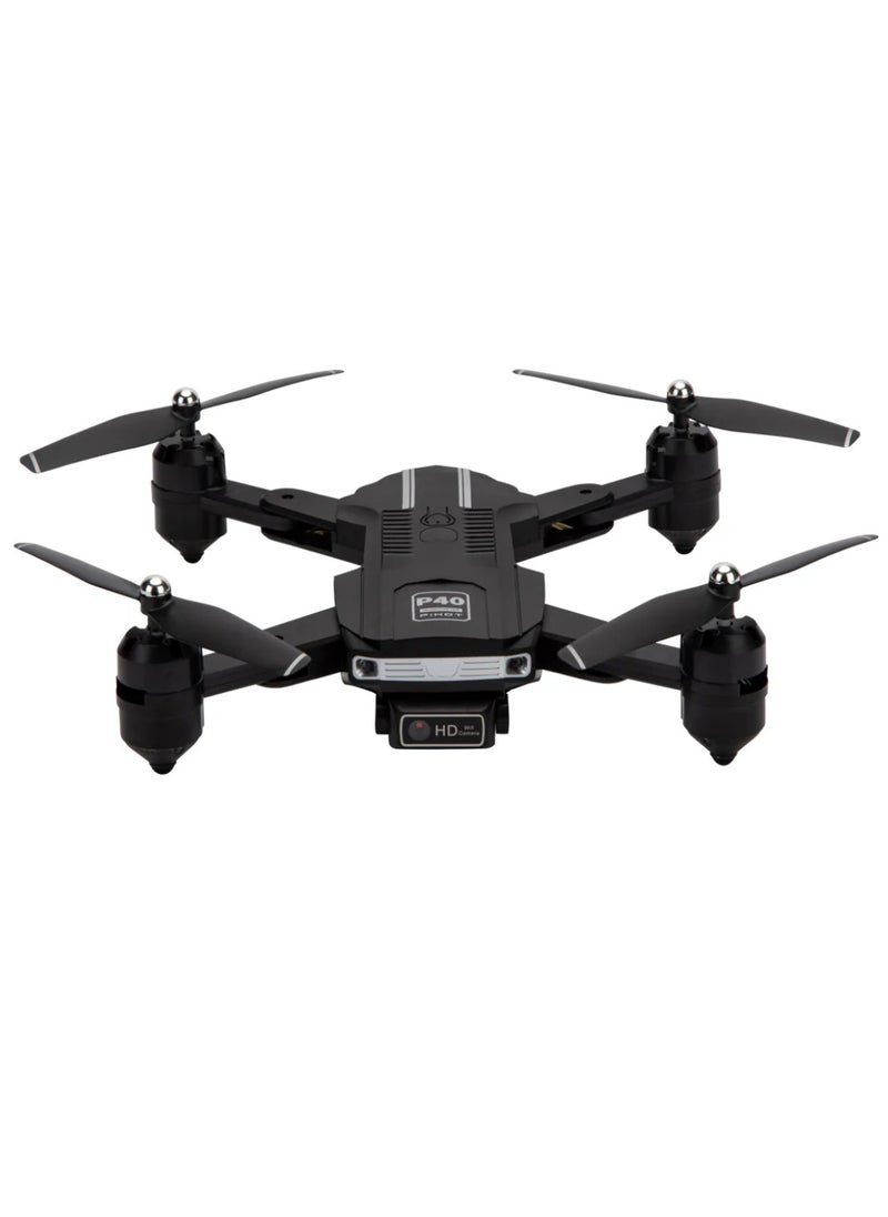 ELTRAZONE - Portable Mini Drone with Remote Control – Multifunctional P40 RC Drone for Adults, Adjustable, App-Controlled, HD Camera, Foldable, Includes Carrying Case – Black - Image 1