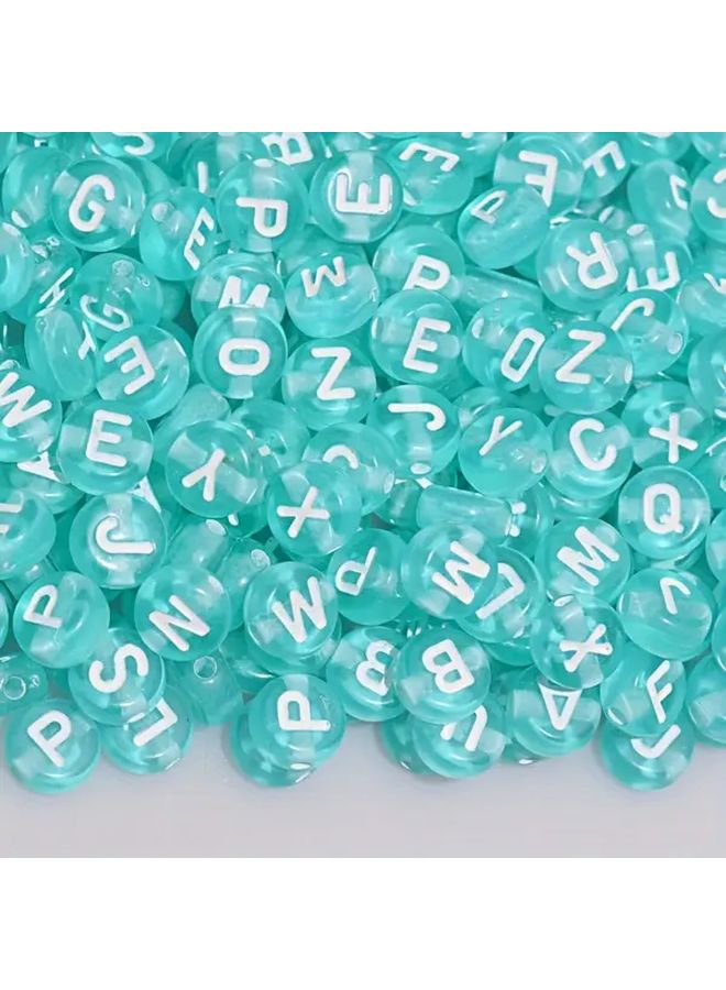 450pcs Orange Acrylic Letter Beads For DIY Handmade Craft Projects - Image 4