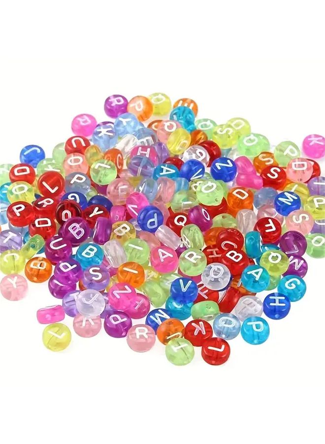 450pcs Orange Acrylic Letter Beads For DIY Handmade Craft Projects - Image 5