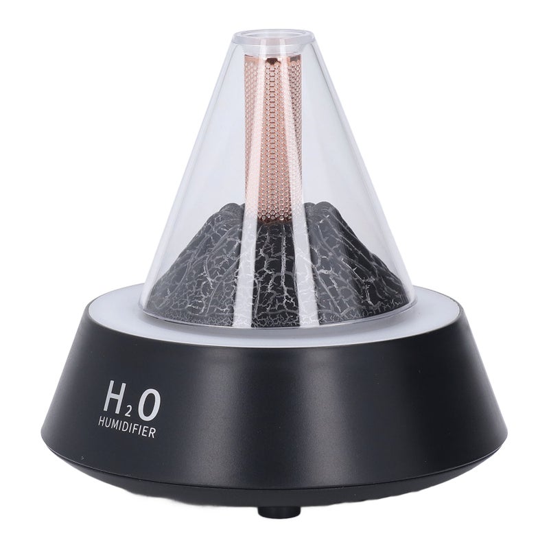 Volcano Aromatherapy Diffuser 7 Color LED Ambient Light Multiple Modes Quiet Auto Shut Off 80ml Volcano Humidifier Diffuser for Bedroom 183A Black - Image 4