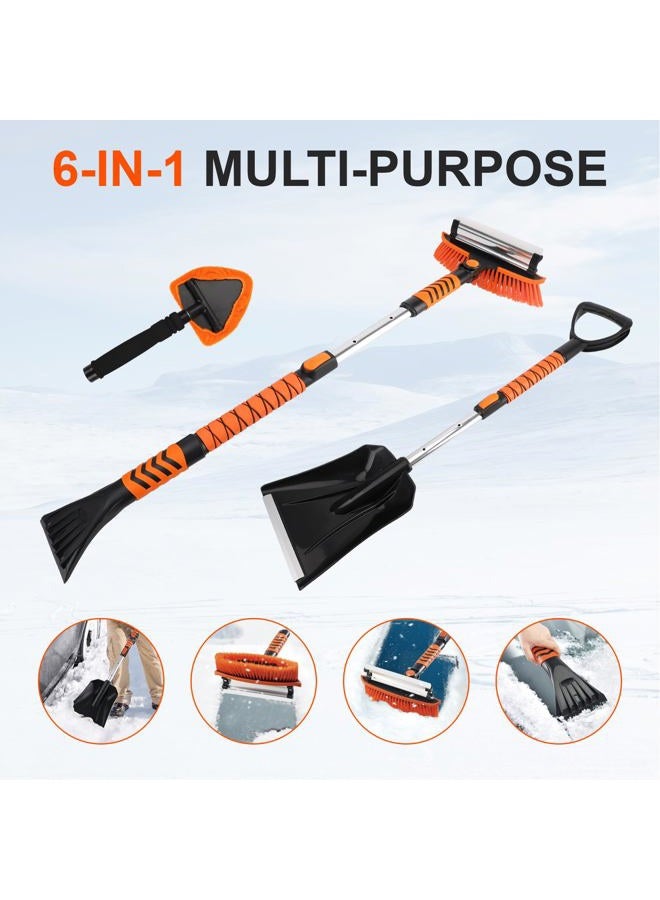 COMOWARE Extendable Ice Scraper Snow Brush for Car - Image 4
