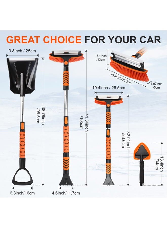 COMOWARE Extendable Ice Scraper Snow Brush for Car - Image 3