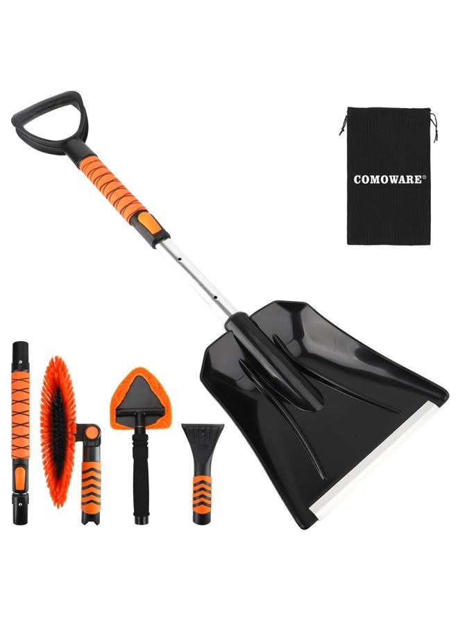 COMOWARE Extendable Ice Scraper Snow Brush for Car - Image 2