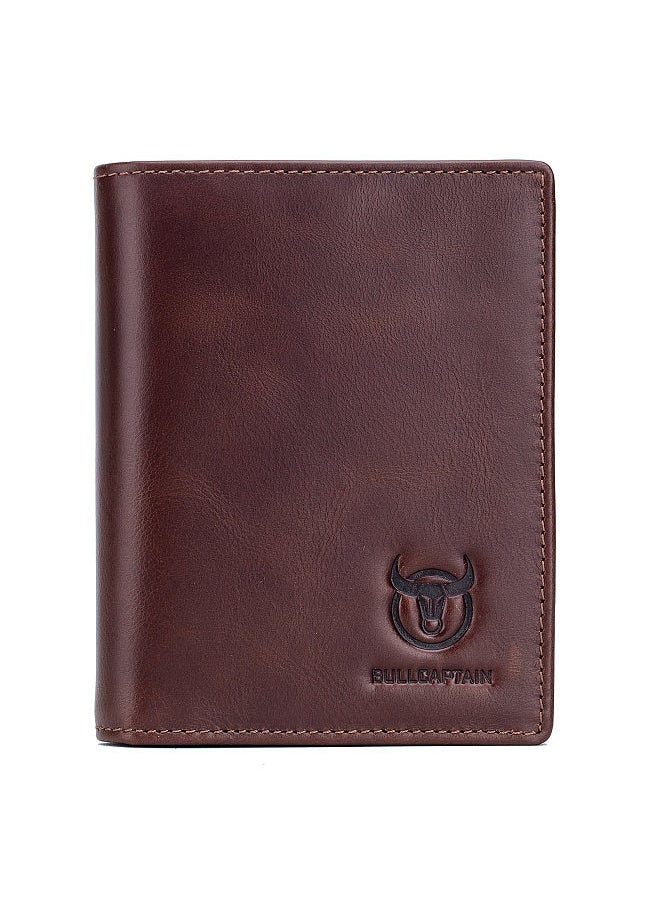 BULLCAPTAIN - Leather Wallet Large Capacity Wallet Credit Card Holder for Men with 15 Card Slots - Image 1
