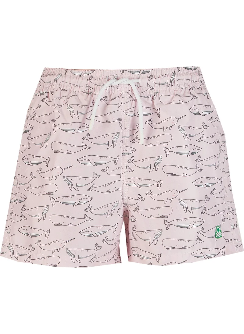 يونايتد كولورز أوف بينتيون Benetton Boy's Swimsuit Shorts Pink B25038