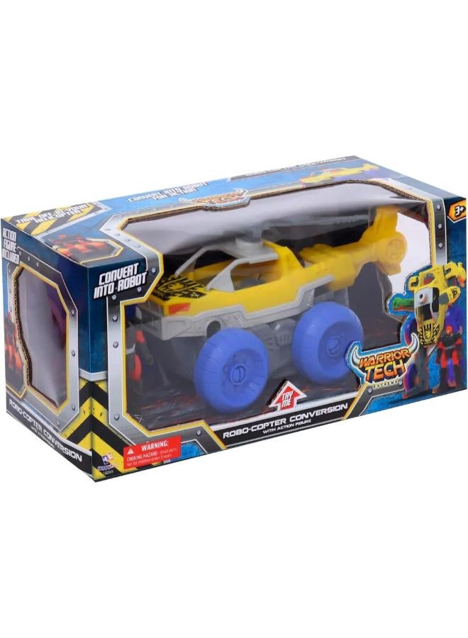 Happy Line Warrior Tech Robocopter Conversion Transformer Vehicle with Model Figure - Image 1