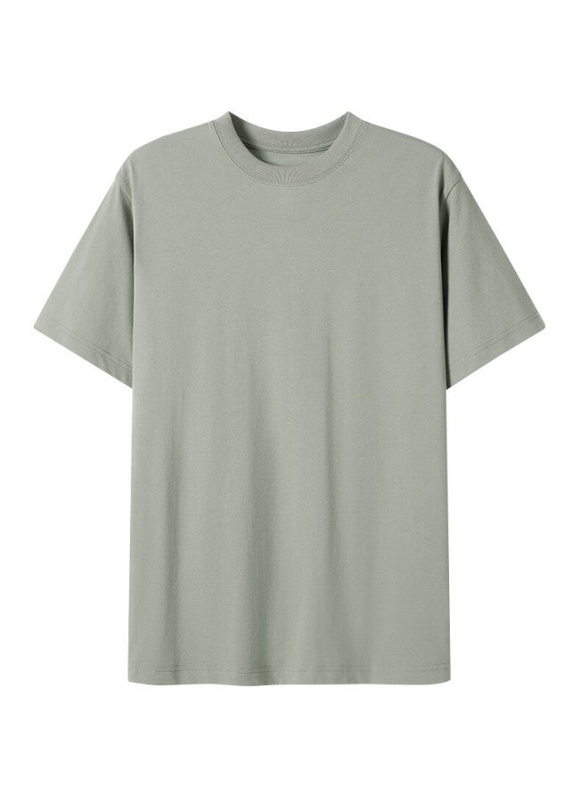 Markless 7a Antibacterial T-shirt For Men, Loose-fitting Short Sleeve For Summer, 3645, New Tea Green, 2XL - Image 3