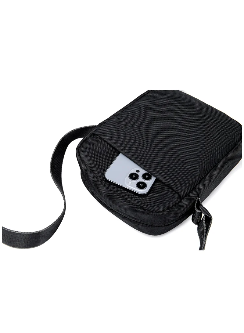 ARCTIC HUNTER Premium Unisex Sling Bag Water Resistant Polyester Cross Body Bag with Anti Theft Design for Travel Business Daily Casual K00542 Black