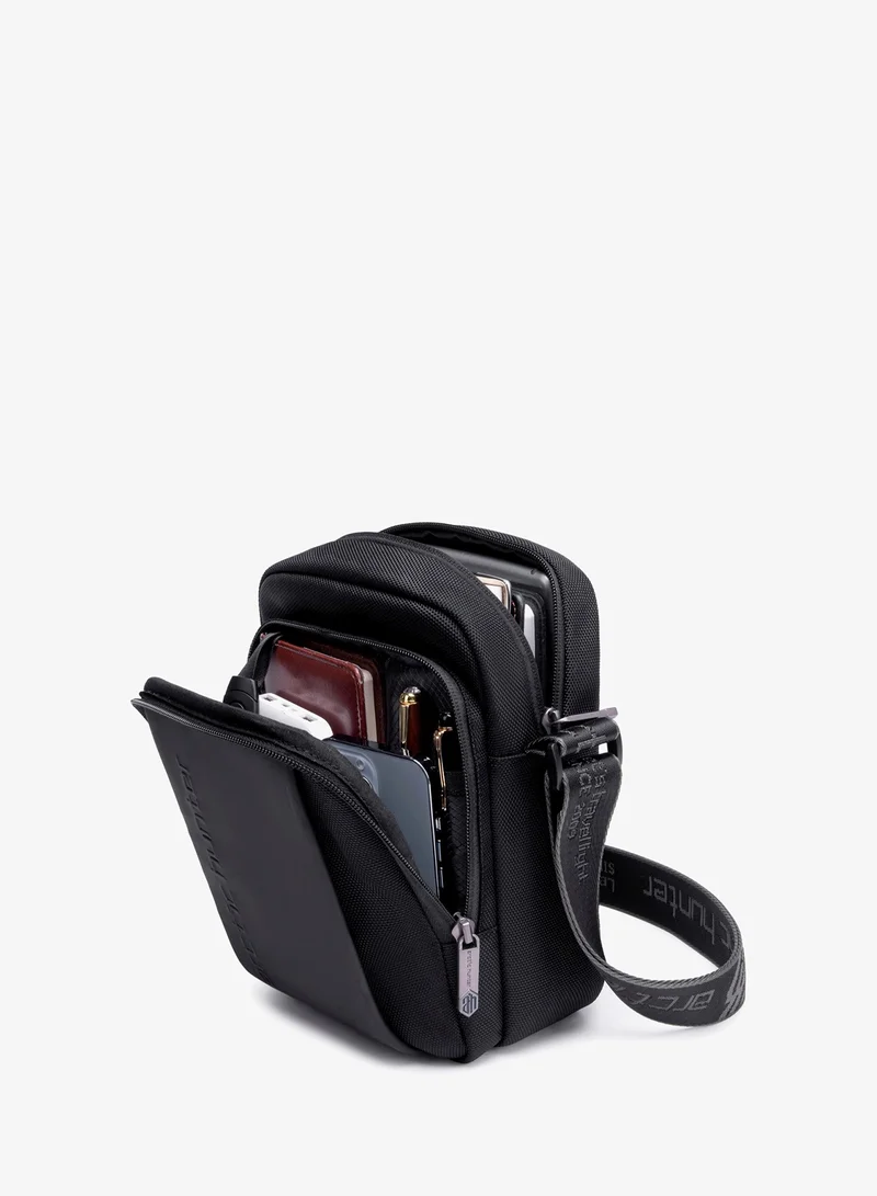 ARCTIC HUNTER Black Premium Unisex Sling Bag Water Resistant Polyester Cross Body Bag with Anti Theft Design for Travel Business Daily Casual K00542 Black  | Best Price UAE