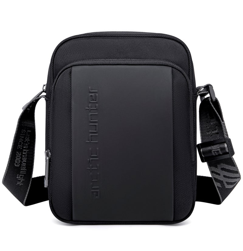 ARCTIC HUNTER Premium Unisex Sling Bag Water Resistant Polyester Cross Body Bag with Anti Theft Design for Travel Business Daily Casual K00542 Black - Image 3