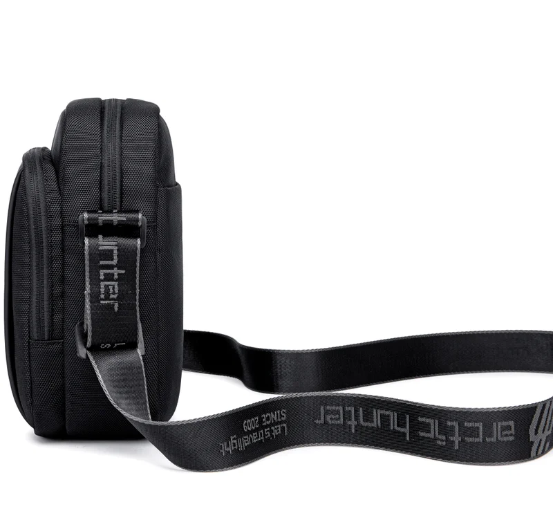 Arctic Hunter Black Premium Unisex Sling Bag Water Resistant Polyester Cross Body Bag with Anti Theft Design for Travel Business Daily Casual K00542 Black  | Best Price UAE