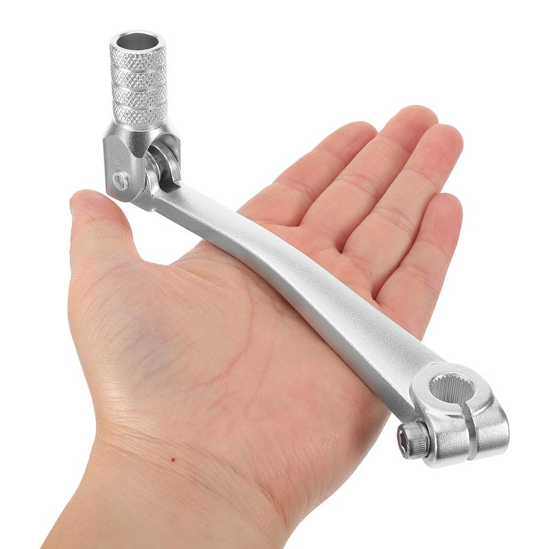 Aluminum Alloy Motorcycle Gear Shift Pedal Lever Silver Compatible with Dirt Bike - Image 5