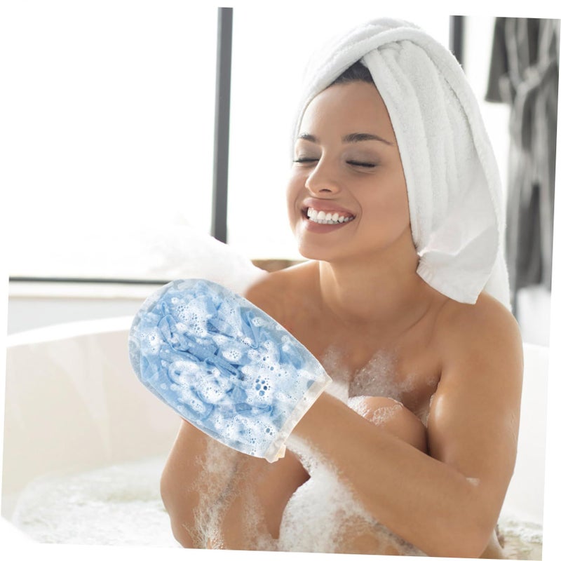 2pcs Dual Sided Exfoliating Bath Mitts for Deep Cleansing and Dead Skin Removal - Image 5