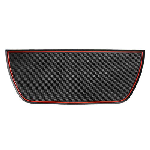 Auovo Dashboard Mat Cover for Ram 1500 2500 3500 Accessories Interior 2011-2018 Pickup Car Dash Pad Trim Rubber Soft Tray(1 PCS) (Red Trim) - Image 5