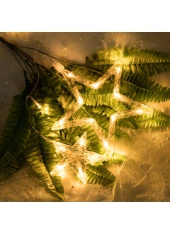 AWQ AWQ 12 Stars 138 LEDs Fairy Lights Star String Curtain Lights Star 8 Modes for Christmas Wedding Home Garden Bedroom Indoor Outdoor Decor  - Image 3