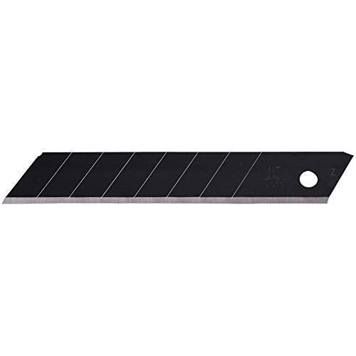 NT Cutter 18mm Heavy-duty Ultra-Sharp Black Snap-Off Blades, 10-Blade/Pack, 1 Pack (BL13P), 58 degree - Image 1