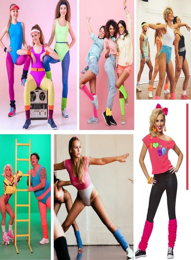 أمريكان تريندز جوارب شتوية نسائية طويلة تصل إلى الركبة، ناعمة وطويلة للغاية، مناسبة للأحذية الطويلة، مستوحاة من موضة الثمانينيات والتسعينيات، زوج واحد، لون أبيض - Image 5