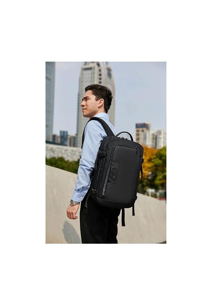 أركتيك هانتر شنطة ظهر للاب توب B00187 مقاومة للماء مقاس 15.6 بوصة مع منفذ شحن USB للرجال والنساء - اسود، من اركتيك. هانتر، 18 - Image 4