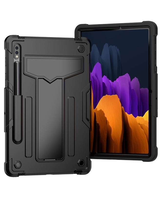 DUNISO Samsung Galaxy Tab S8 / S7 Case 11 Inch Multiple Angle Stand Cover with S Pen Holder Shockproof Case with Stand for SM-X700/X706/T870/T875/T876-Black  - Image 5