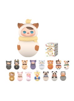 General POP MART PUCKY - Roly-Poly Kitty series dolls, PUCKY blind box dolls, random design action dolls, collectible toys, home decoration, birthday gifts, single box  - Image 1