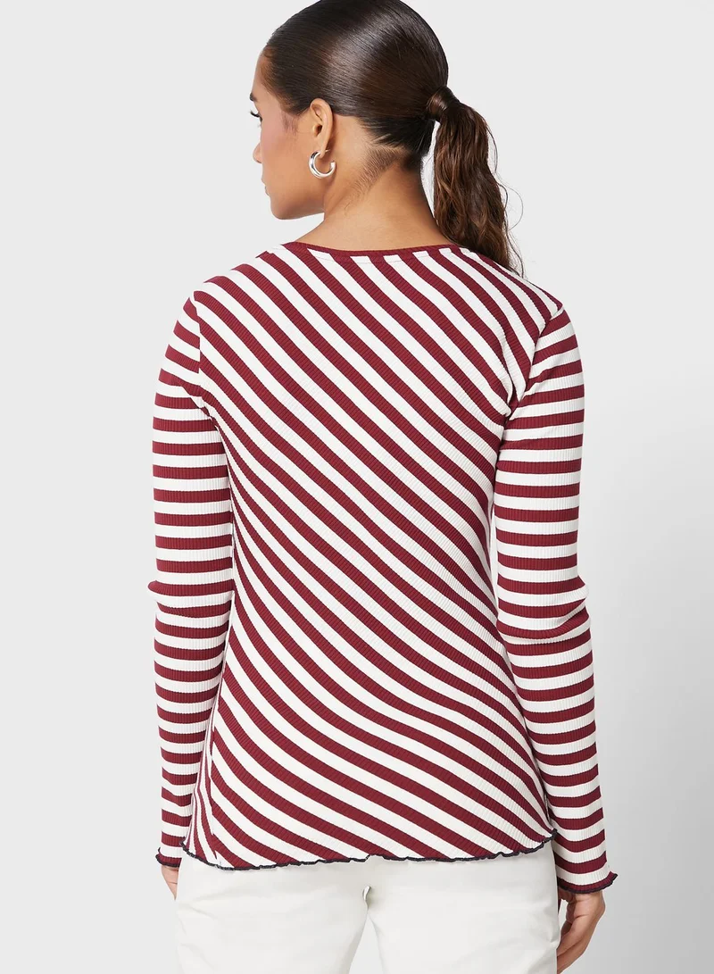 TOMMY HILFIGER Scoop Neck Printed Sweater