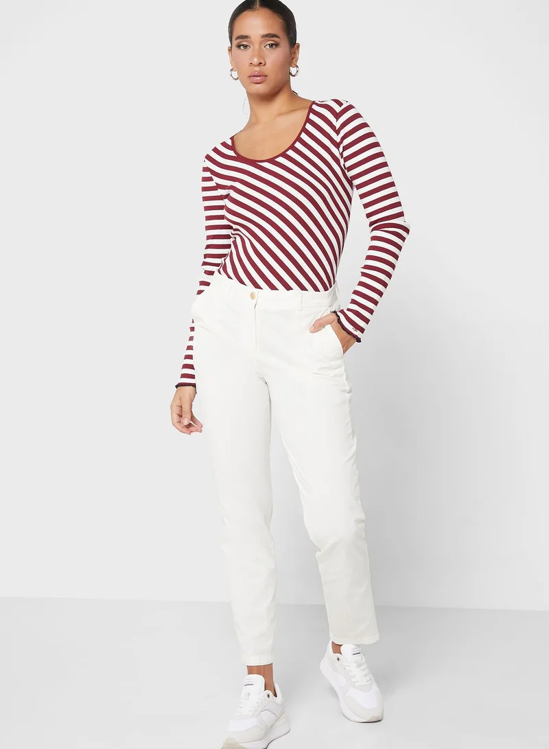 TOMMY HILFIGER Scoop Neck Printed Sweater