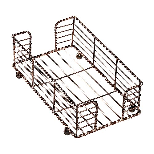 Hoffmaster BSK2112 Wire Guest Towel Basket, 8.75" x 5" x 3", Bronze - Image 5