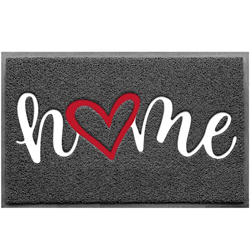 StepLively Door Mat Home Welcome Mats Outdoor and Indoor HeavyDuty LowProfile NonSlip Durable Front Welcome Mat Doormat for Home Entrance Outside Entry Yard Floor Patio 32x20 Grey