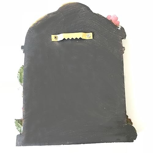 MUAMAX Fairy Garden Door Accessories Fairy Doors Wall Outdoor Mystical Miniature Garden Door for Tree Trunk (Green) - Image 3