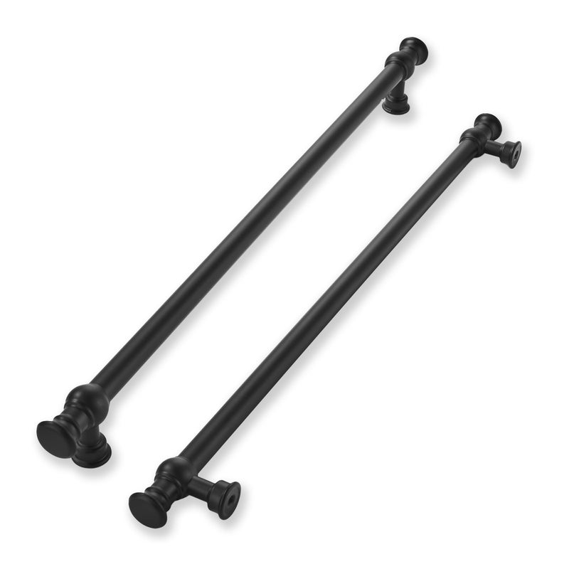 khtumeware 5 Pack 10inch256mm Hole Center Matte Black Cabinet Pulls Solid Heavy Duty Pull Cabinet Hardware Handle for Kitchens cabinets Dressers Pull for Bathroom - Image 2