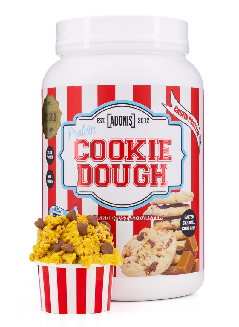 Adonis Protein Cookie Dough - Salted Caramel Choc Chip - (1 kg) - Image 1