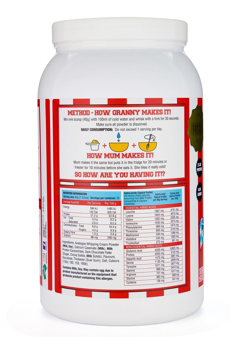 Adonis Protein Cookie Dough - Salted Caramel Choc Chip - (1 kg) - Image 2